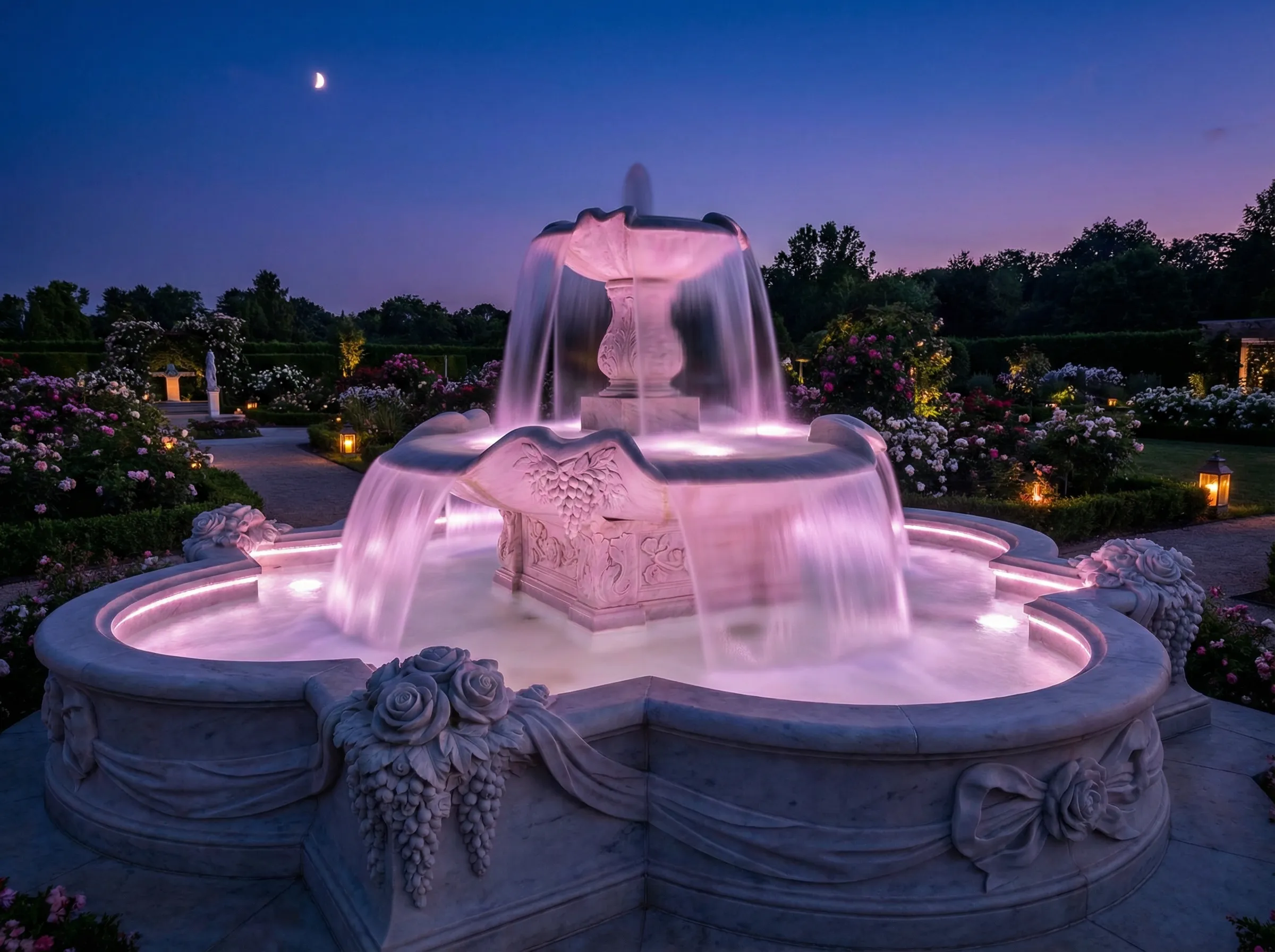 《月光花园》柔美喷泉 - 喷水 女性向设计